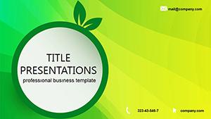 Free Green Eco Lightning PowerPoint Template - Download