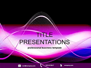 Purple Wave PowerPoint template
