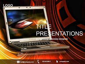 Laptop PowerPoint template