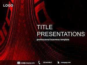 Traces of Light PowerPoint template
