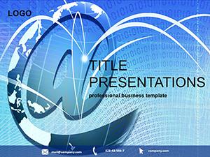 E-Mail World PowerPoint template