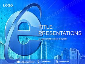 Internet in cities PowerPoint templates