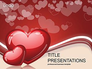 Heart on Valentine's Day PowerPoint Template