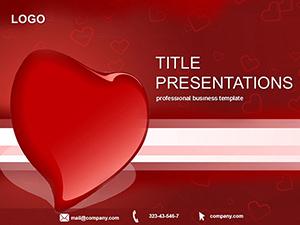 Valentines Heart of Love PowerPoint Template | Romantic Presentation