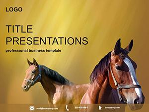 Horses template: PowerPoint template