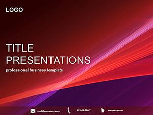 Abstract Red Conversion PowerPoint Template | Professional Presentation