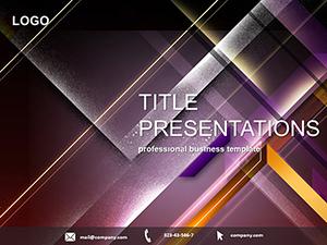 Cross Line PowerPoint template