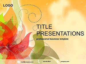 Romantic Flower PowerPoint templates