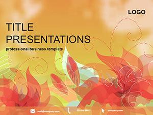 Vector Flowers PowerPoint templates