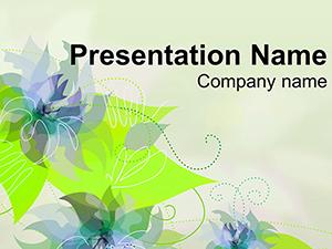 Pictures Flowers PowerPoint template