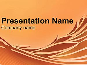 Orange ornament PowerPoint templates