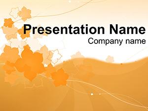 Card Flowers PowerPoint Template | Professional Presentation Designs