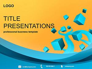 Blue Cubes PowerPoint Template - Professional Presentation Design