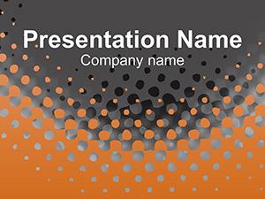 Orange and Black grains PowerPoint templates