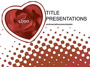 Rose Heart PowerPoint template