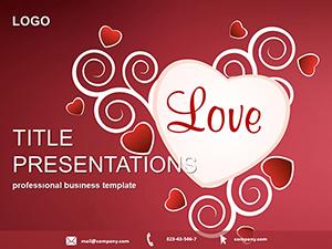 Heart of Love PowerPoint template