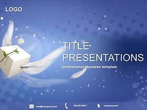 Flying Box PowerPoint template