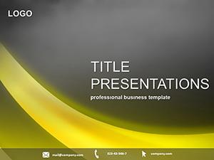 Yellow Stripe PowerPoint template