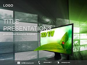 3D TV PowerPoint templates