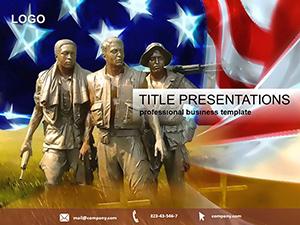 Memorial Day USA PowerPoint template