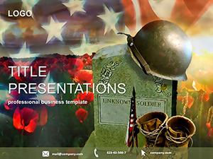 Unknown Soldier Grave PowerPoint template