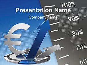 Euro exchange Rate PowerPoint template