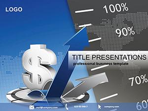 Business Dollar Exchange Rates PowerPoint template