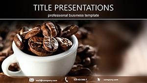 Free Cup of Black Coffee PowerPoint Template - Download