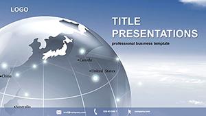 Globe of the Earth PowerPoint Template