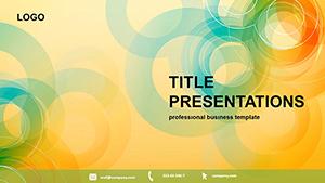 Colored Ring PowerPoint Template