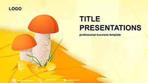 Mushrooms Nutrition PowerPoint Template | Professional Infographic Design
