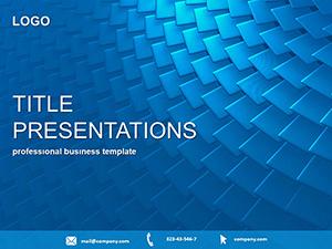Blue Scales PowerPoint template