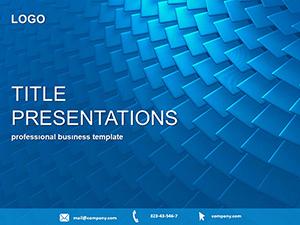Blue Scales PowerPoint Template - Abstract Presentation