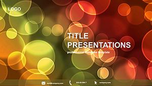 Multicolored circles PowerPoint templates