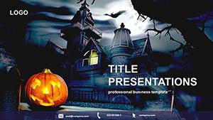 House for Halloween PowerPoint templates
