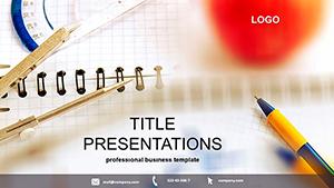 Notebook for Lesson: Education PowerPoint template