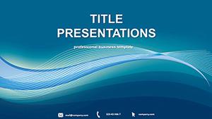 Blue Wavy PowerPoint templates