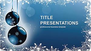 Christmas Balls Decoration PowerPoint Templates