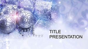 Christmas Balls with Gifts PowerPoint Templates