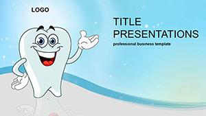 Happy Tooth PowerPoint Template for presentation