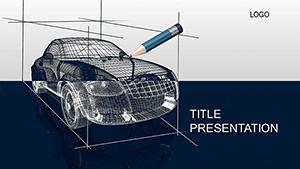 Car 3D Modeling PowerPoint template