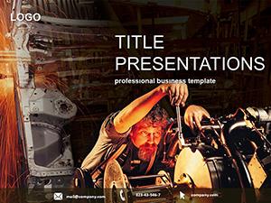 Mechanic at work PowerPoint templates