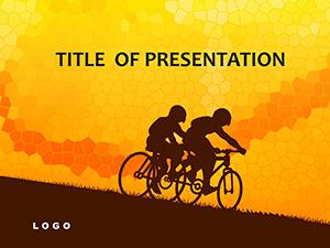 Bicyclist PowerPoint Template - Presentation Download