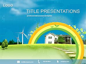 Eco Home PowerPoint template