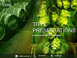 Hop Cones for Beer PowerPoint Template