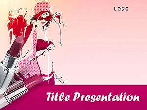 Fashion and Lipstick PowerPoint Templates
