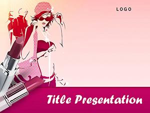 Fashion and Lipstick PowerPoint Template