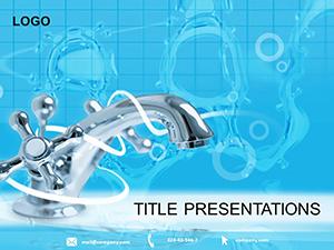 Water Faucet PowerPoint Template | Download Presentation
