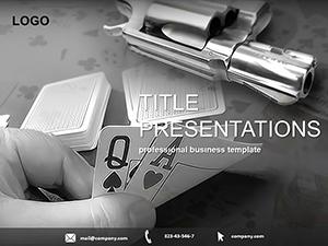 Excitement Blackjack PowerPoint Templates