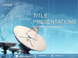 Radio Telescope PowerPoint Template - Space Presentation